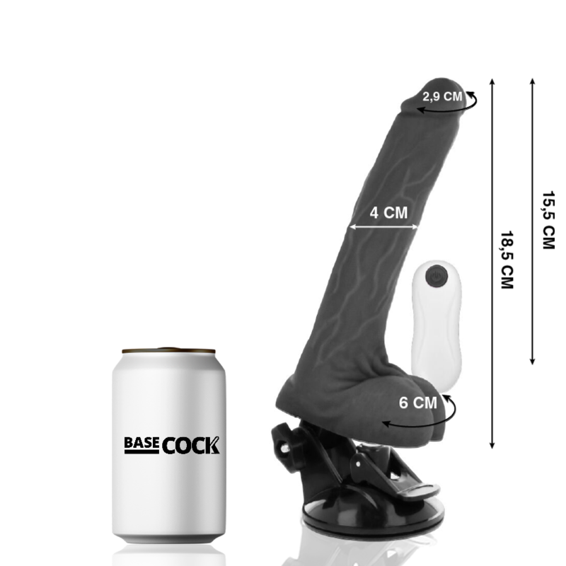 Natürlicher Gelenkvibrator mit Fernbedienung 18,5 cm -o- 4 cm