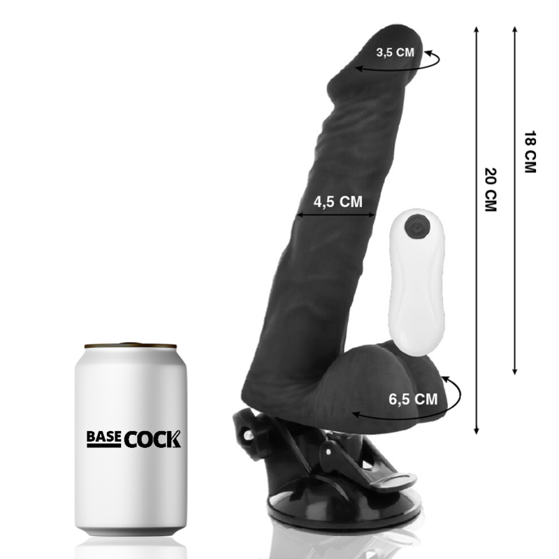 Natürlicher Gelenkvibrator mit Fernbedienung 20 cm -o- 4,5 cm