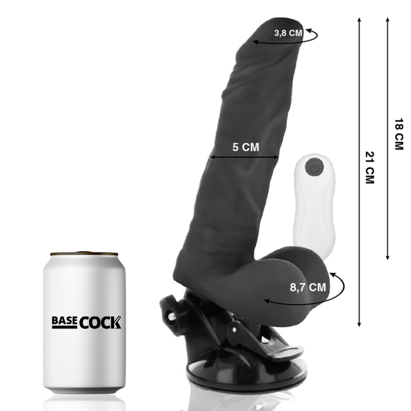 Natürlicher Gelenkvibrator mit Fernbedienung 21 cm -o- 5 cm