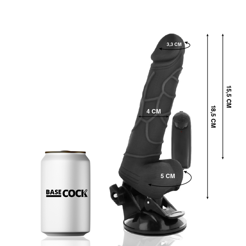 Realistischer natürlicher Vibrator mit Fernbedienung 18,5 cm -o- 4 cm
