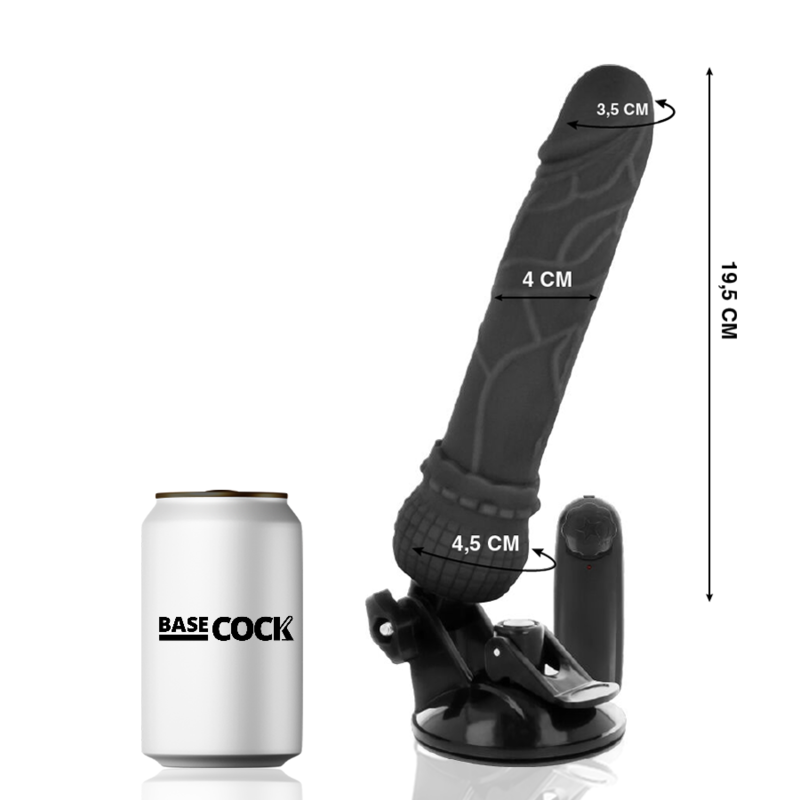 Realistischer Vibrator mit Fernbedienung natur 19,5 cm -o- 4 cm