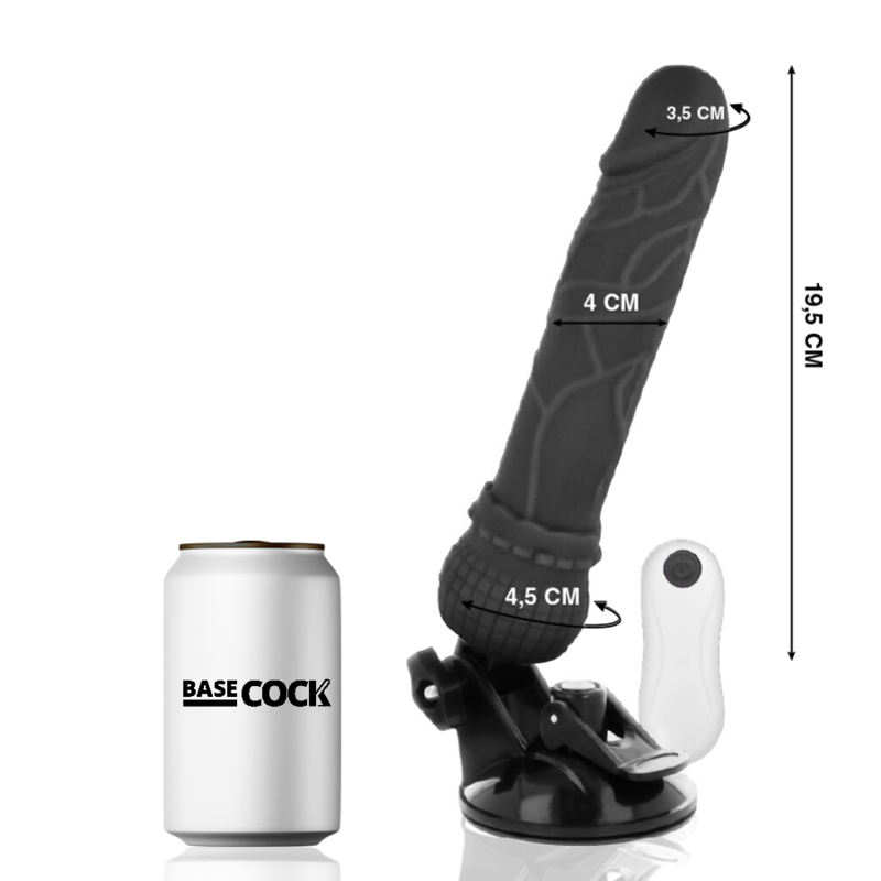 Realistischer natürlicher Fernbedienungsvibrator 19,5 cm -o- 4 cm