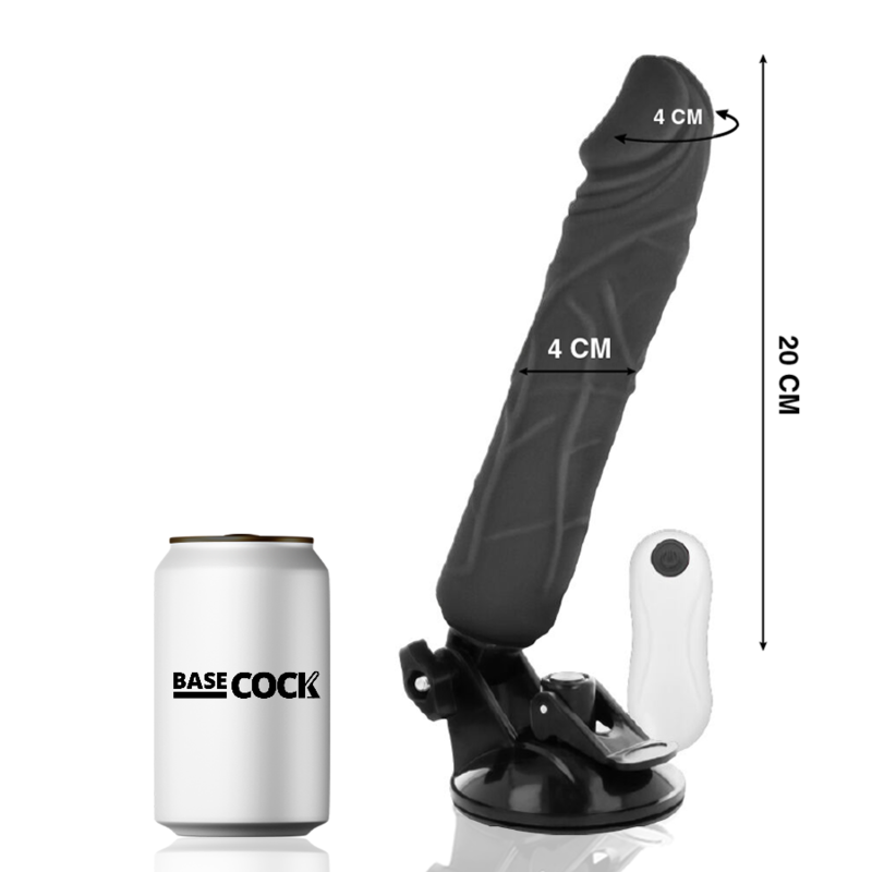 Realistischer Vibrator mit Fernbedienung natur 20 cm -o- 4 cm