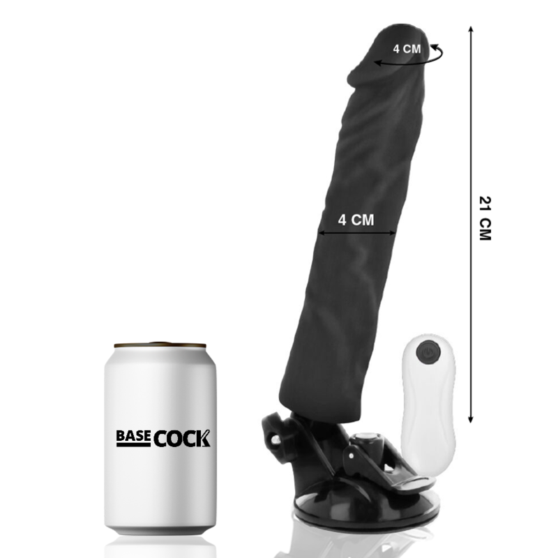 Realistischer Vibrator mit Fernbedienung natur 21 cm -o- 4 cm