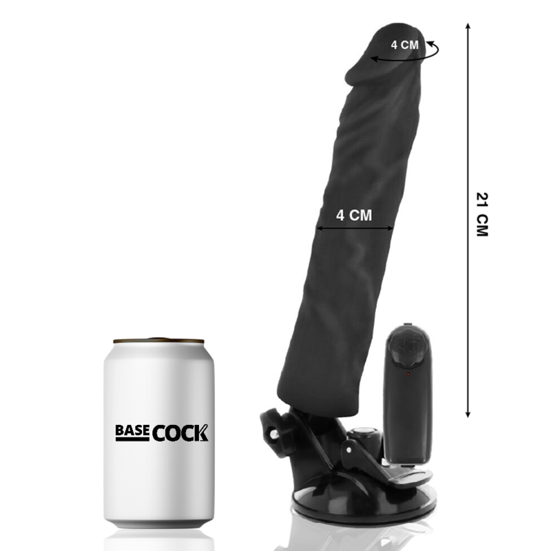 Realistischer Vibrator mit Fernbedienung natur 21 cm -o- 4 cm