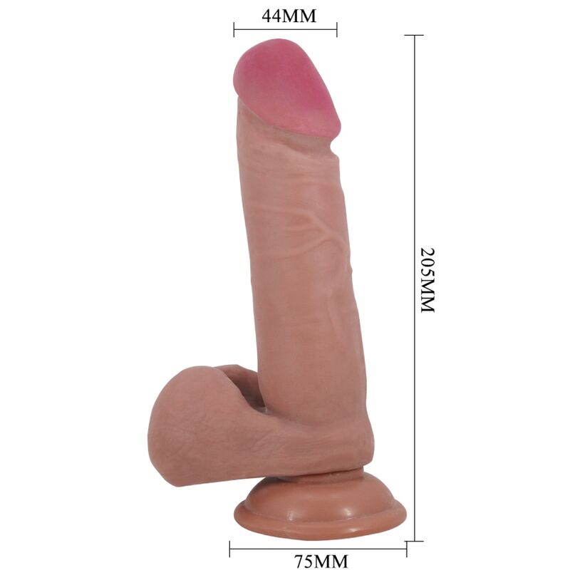 Sliding Skin Series Realistischer Dildo mit Saugnapf Sliding Skin Flesh 20,5 cm