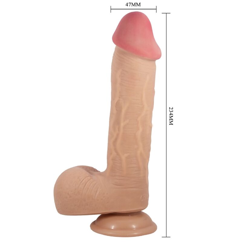 Sliding Skin Series Realistischer Dildo mit Saugnapf Sliding Skin Flesh 23,4 cm