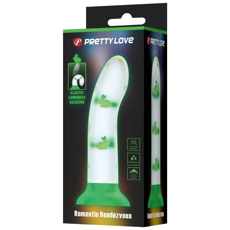 Nightfall Magic Dildo ohne Vibration Grünes Leuchten