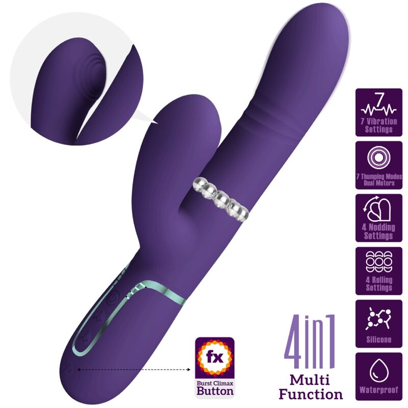 Lilafarbener Multifunktions-G-Punkt-Vibrator