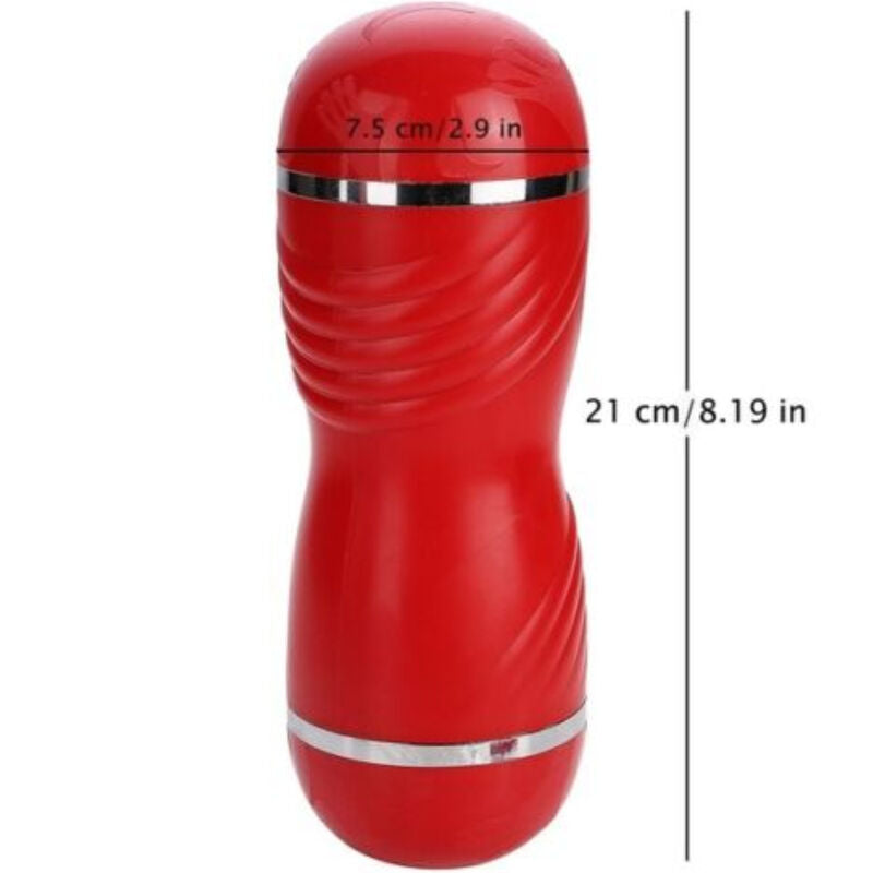 Masturbator mit Doppelvagina und rotem Mund