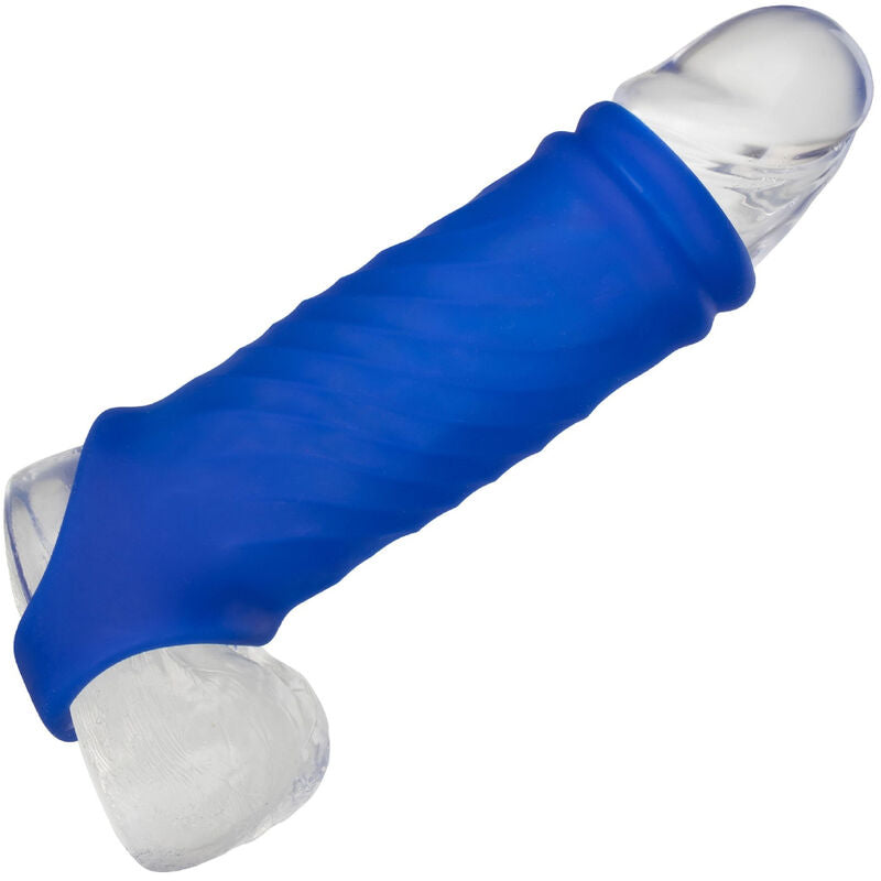 Admiral Penishülle Wave Flüssigsilikon Blau