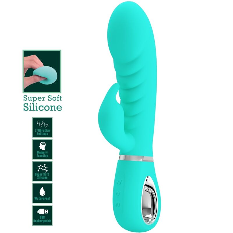 Prescott Aqua Green G-Punkt Multifunktionsvibrator