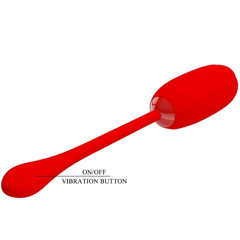 Kirk Red wiederaufladbares vibrierendes Ei