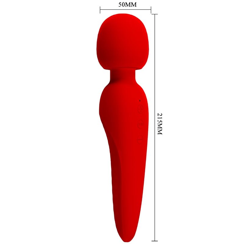 Meredith Massagegerät 12 Vibrationsmodi Rot