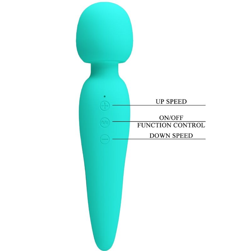 Meredith Massagegerät 12 Vibrationsmodi Aqua Grün