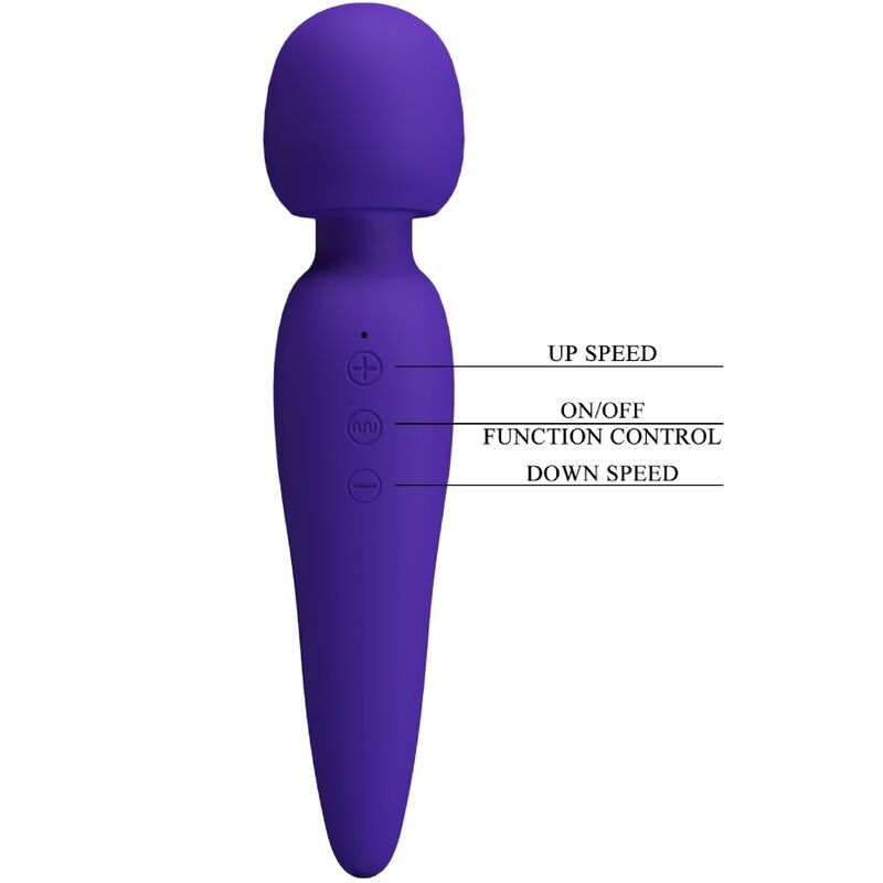 Meredith Massagegerät 12 Vibrationsmodi Lila