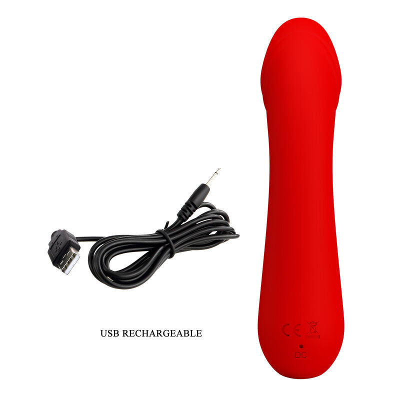Wiederaufladbarer Vibrator Cetus Red