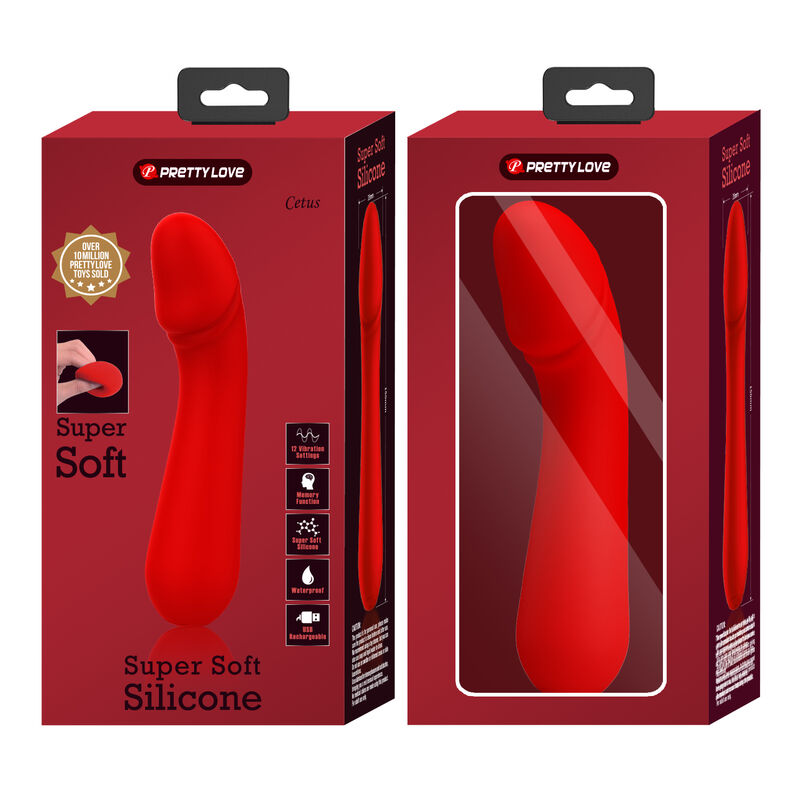 Wiederaufladbarer Vibrator Cetus Red