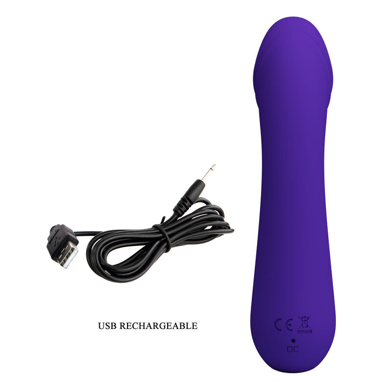 Wiederaufladbarer Vibrator Cetus Lila
