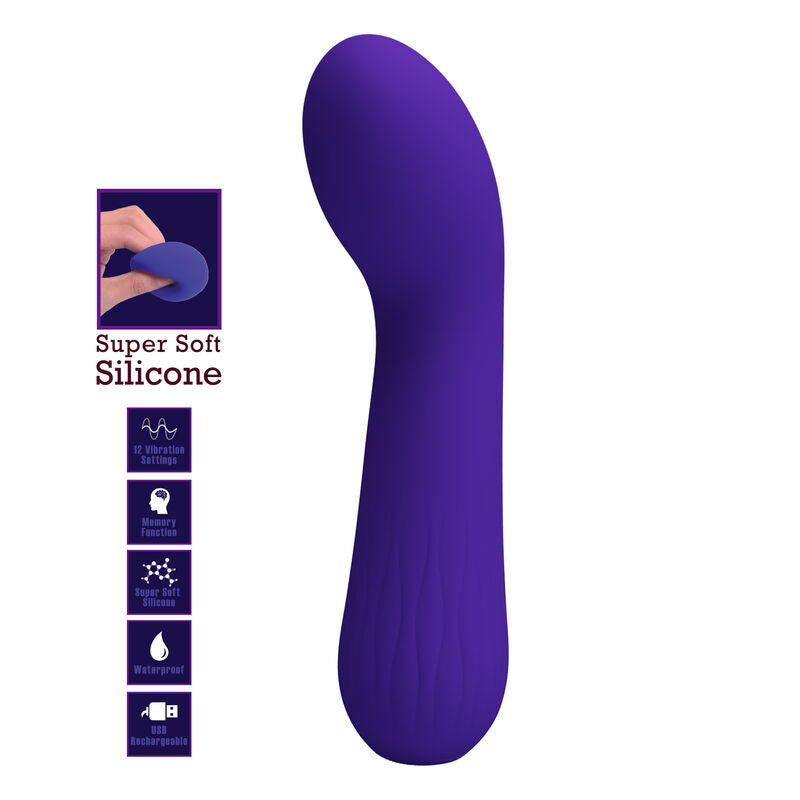 Wiederaufladbarer Faun Lila Vibrator