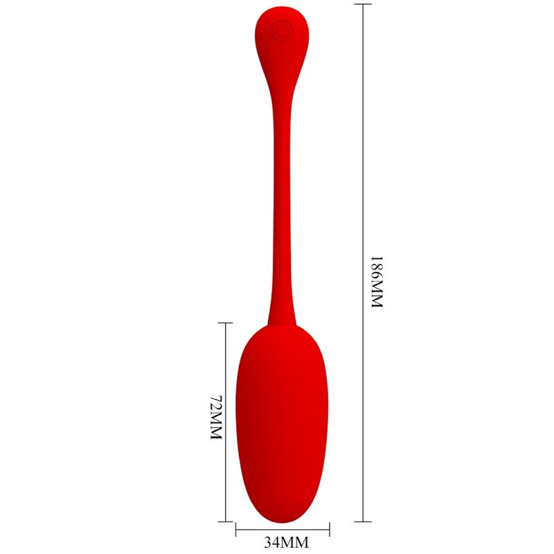 Red Knucker Wiederaufladbares vibrierendes Ei