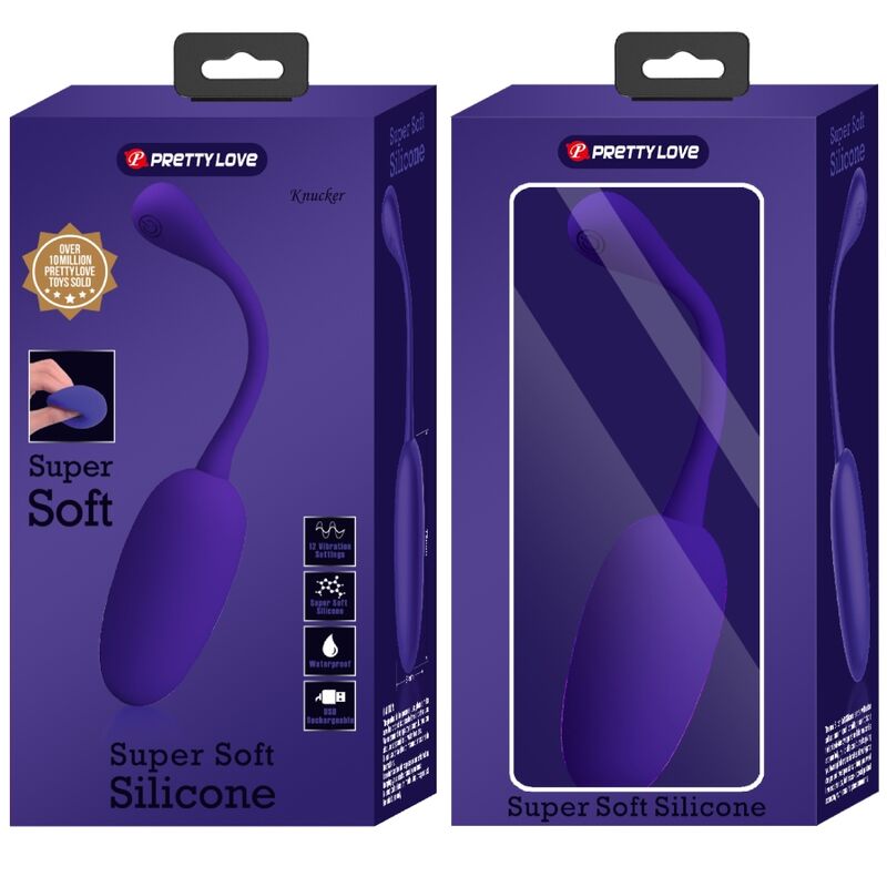 Purple Knucker Wiederaufladbares vibrierendes Ei