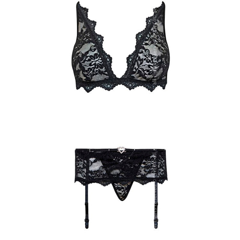 Belita lc 90231 subjekt + panty + leaguero negro s/m