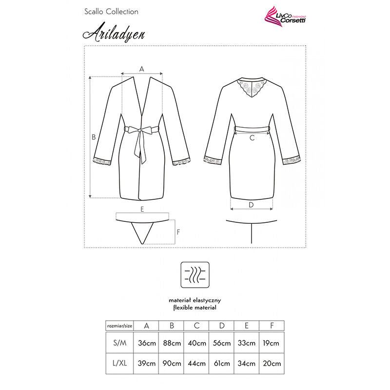 Ariladyen lc 90568 Bata + Höschen schwarz