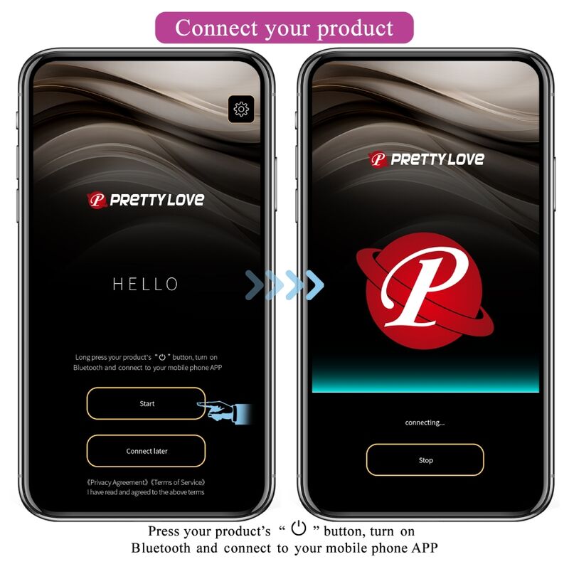 Catalina Vibrator App-Fernbedienung lila