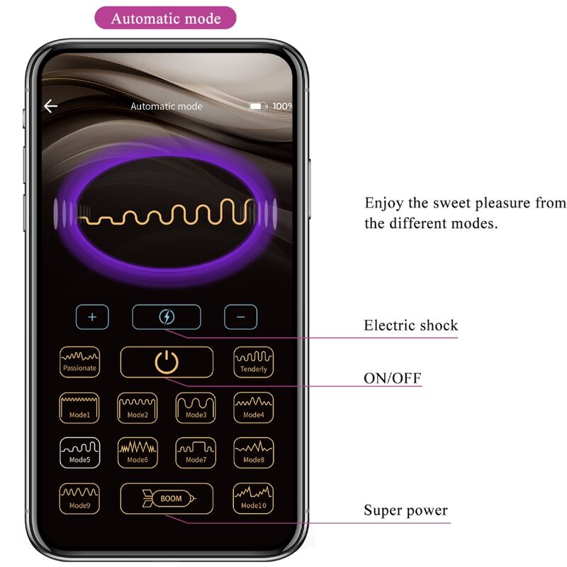 Jefferson Purple App-gesteuerter Analplug