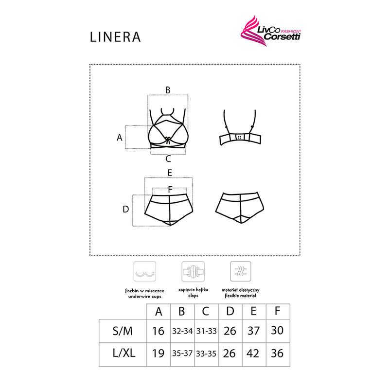Linera für die Sinne Collectionsubjectador + Panty Negro