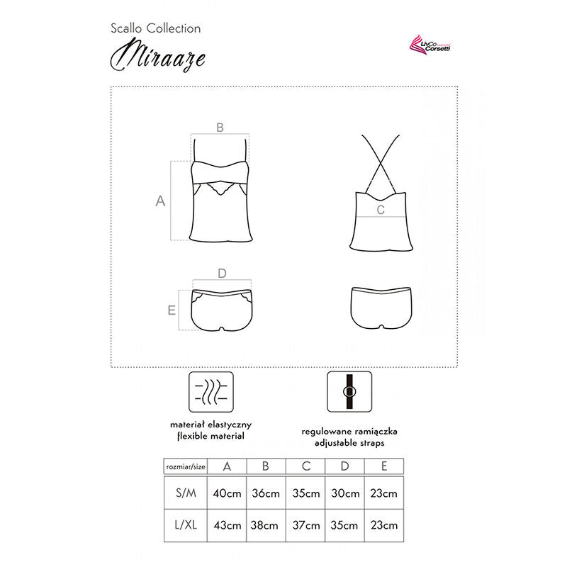 Miraaze lc 90567 Camiseta + Shorts schwarz