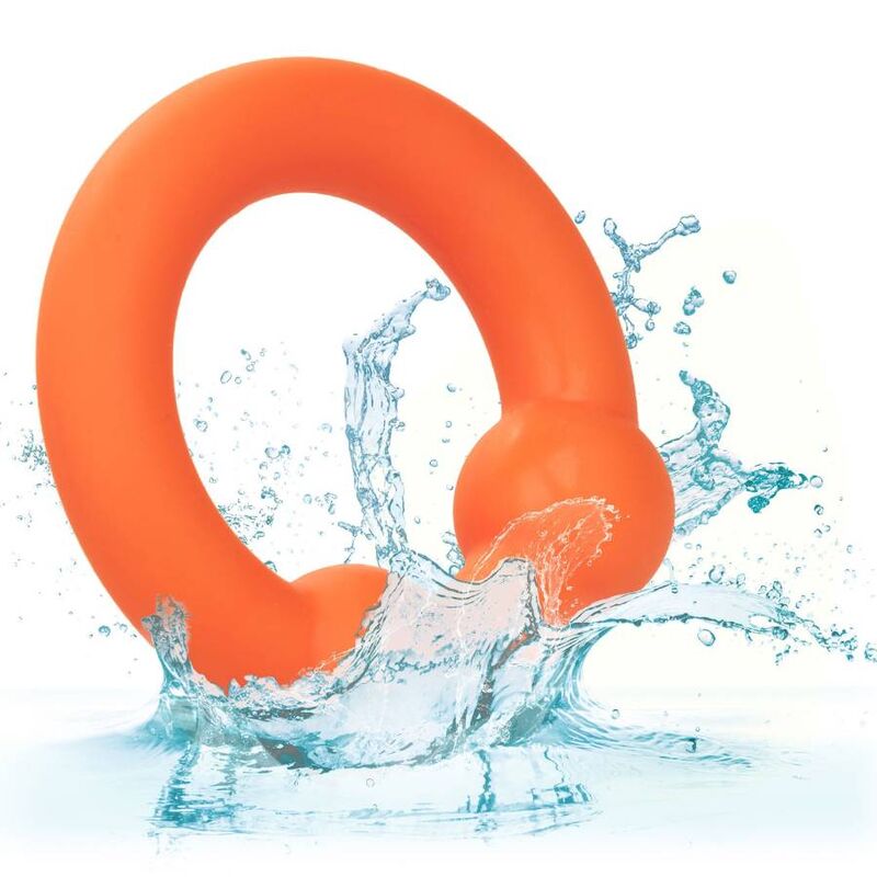 Alpha orange Doppelkugelring