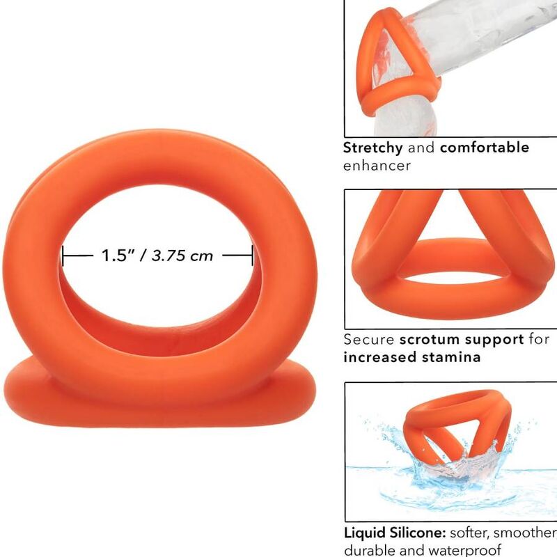 Orangefarbenes Dreiring-Alpha