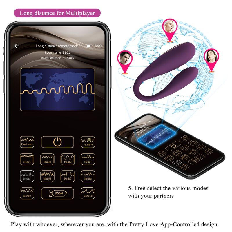 August Dual Pleasure Vibrator Globale Distanz