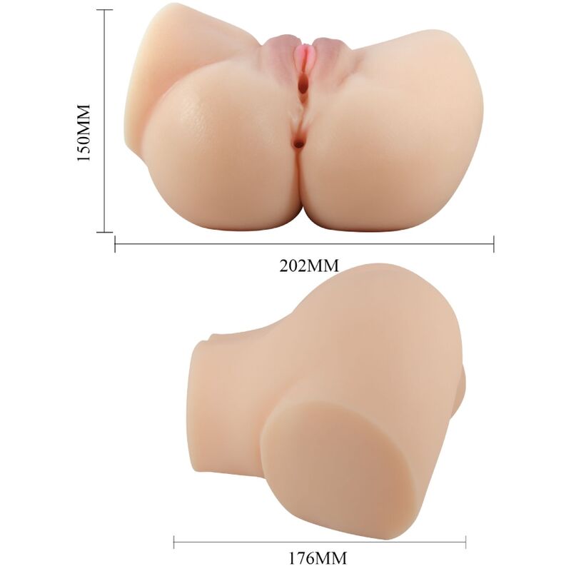 Emilia Realistischer Vagina- und Anusvibrator