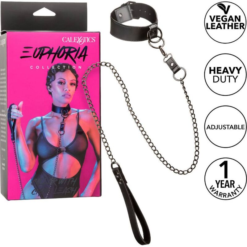 Euphoria Halsband mit Kettenleine