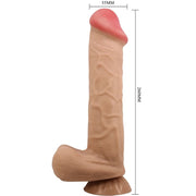 Sliding Skin Series Realistischer Dildo mit Saugnapf Sliding Skin Flesh 26 cm