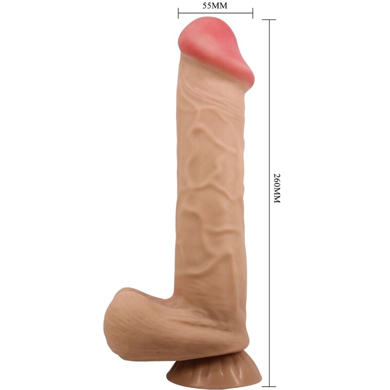 Sliding Skin Series Realistischer Dildo mit Saugnapf Sliding Skin Flesh 26 cm