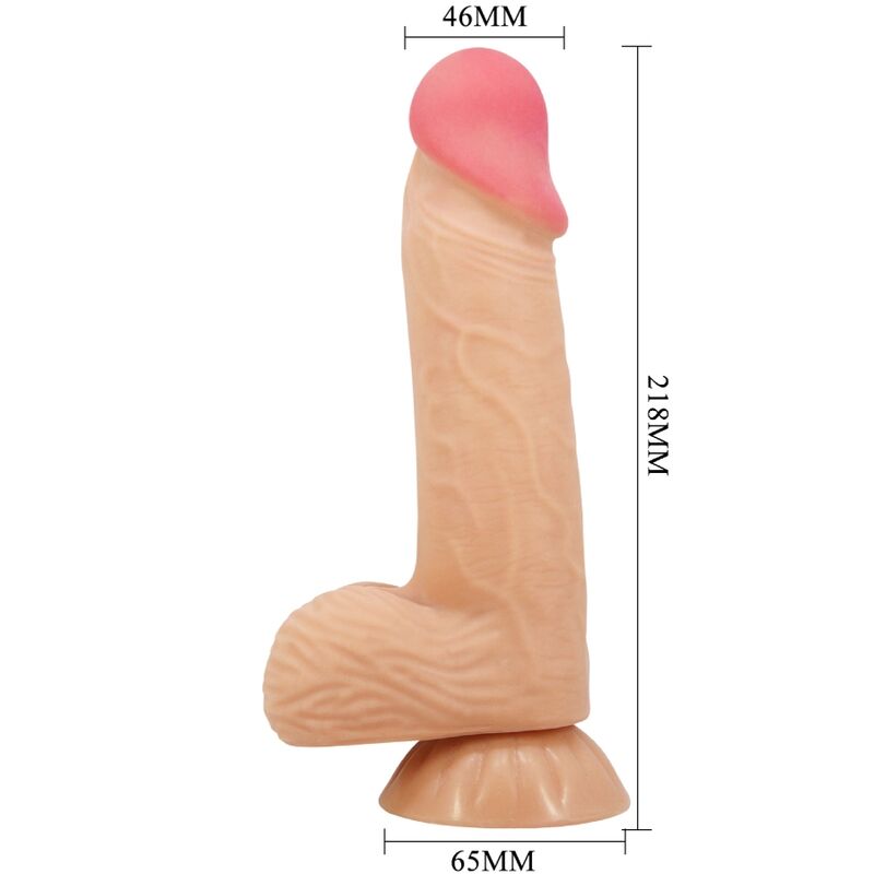 Sliding Skin Series Realistischer Dildo mit Saugnapf Sliding Skin 19,4 cm