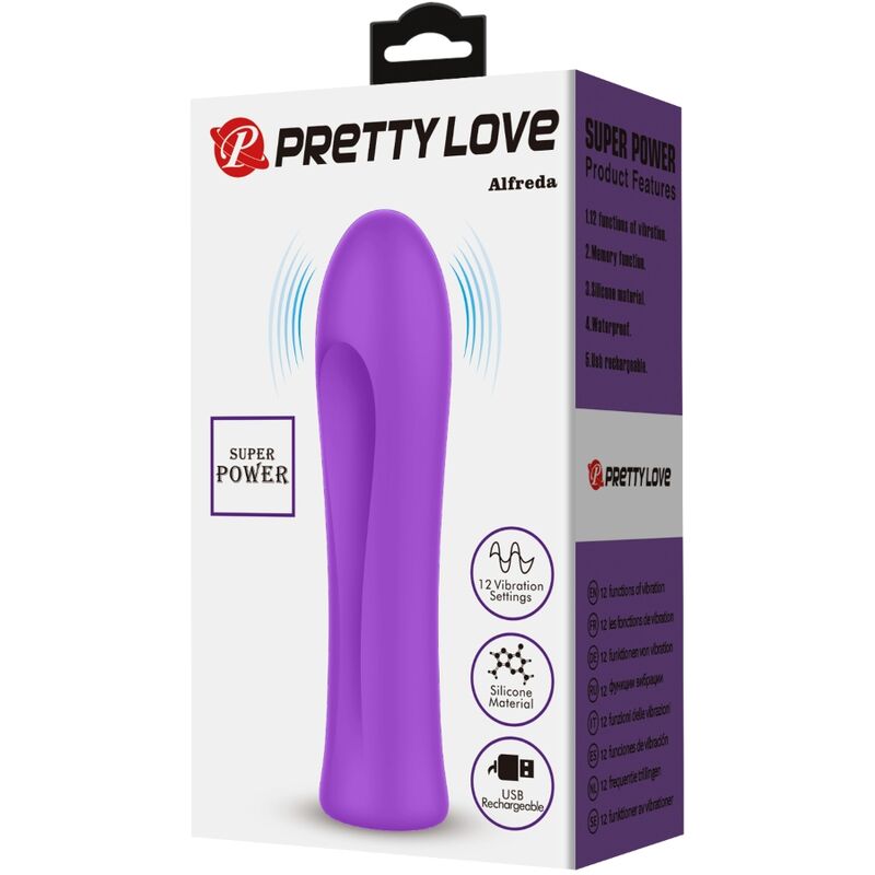 Alfreda superstarker Vibrator Aquaviolett