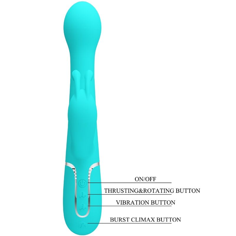 Dejon Rabbit 3-in-1 Multifunktionsvibrator Aqua Green
