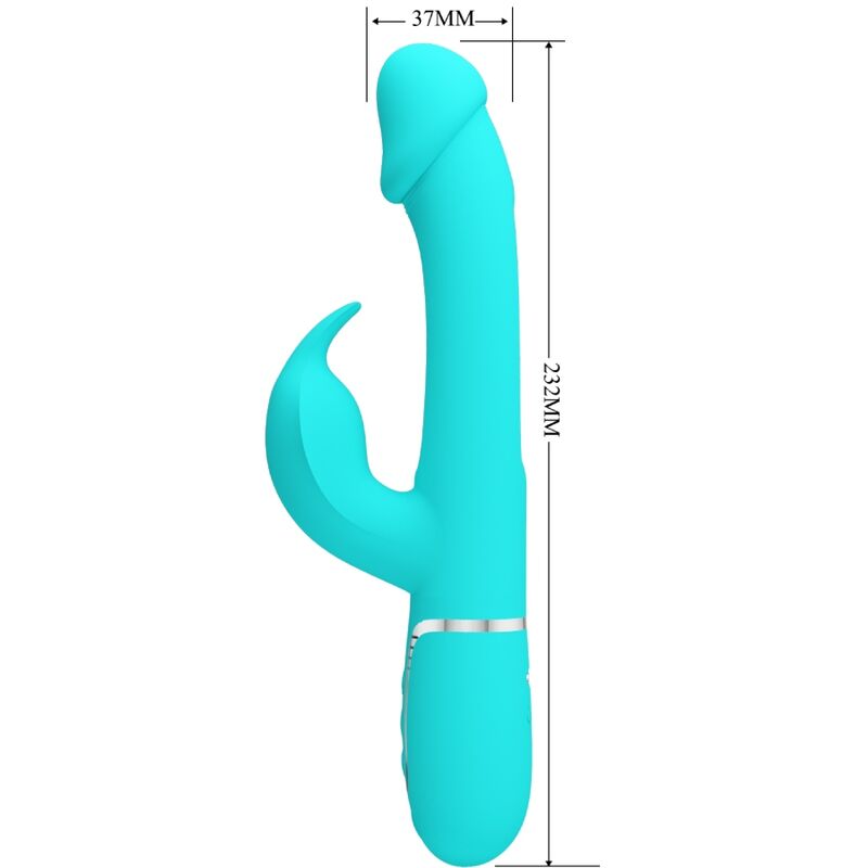Dejon Rabbit 3-in-1 Multifunktionsvibrator Aqua Green