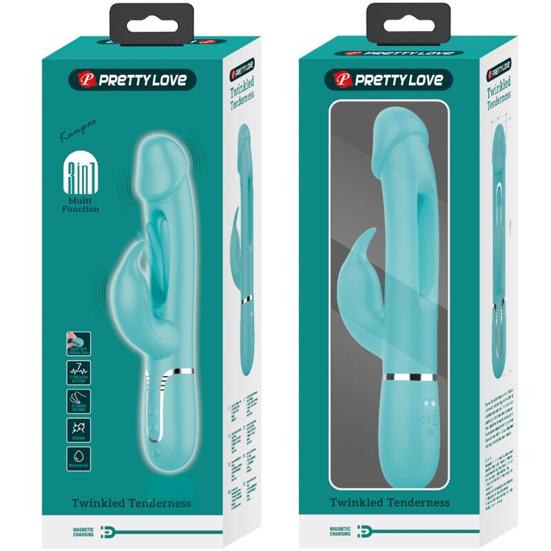 Dejon Rabbit 3-in-1 Multifunktionsvibrator Aqua Green