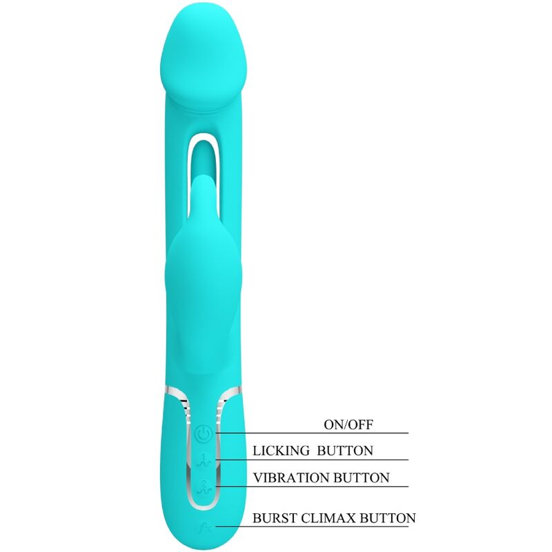Dejon Rabbit 3-in-1 Multifunktionsvibrator Aqua Green
