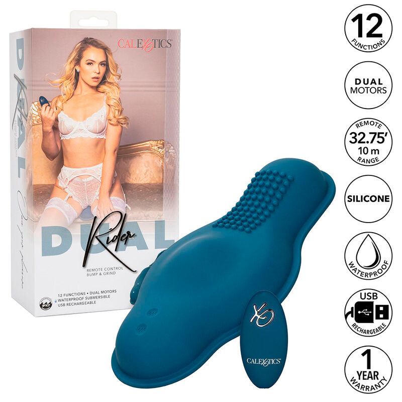 Rider Massagegerät Doppelmotor Fernbedienung blau