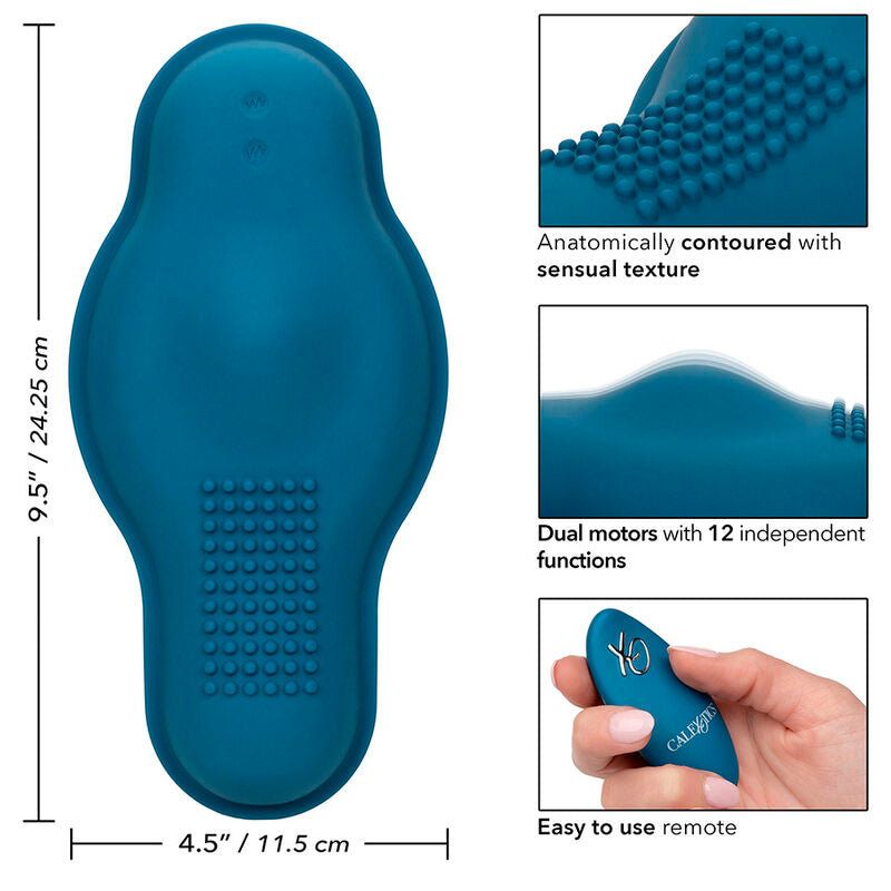 Rider Massagegerät Doppelmotor Fernbedienung blau