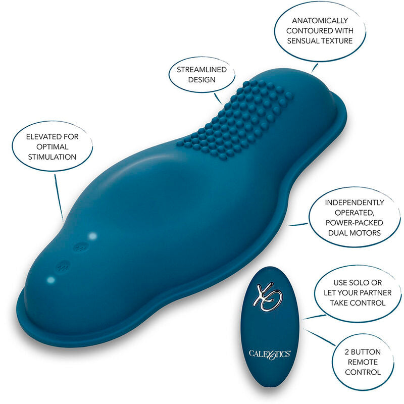 Rider Massagegerät Doppelmotor Fernbedienung blau