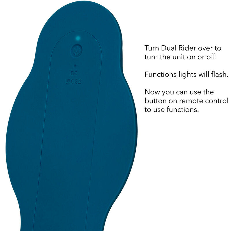 Rider Massagegerät Doppelmotor Fernbedienung blau