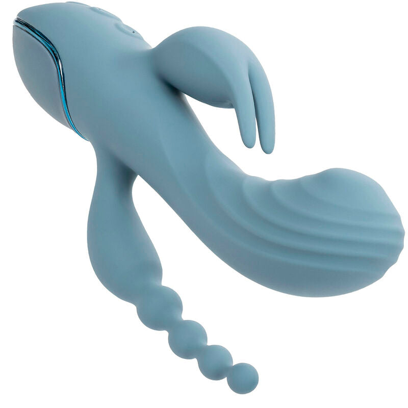 Triple Ecstasy Vibrator Grau